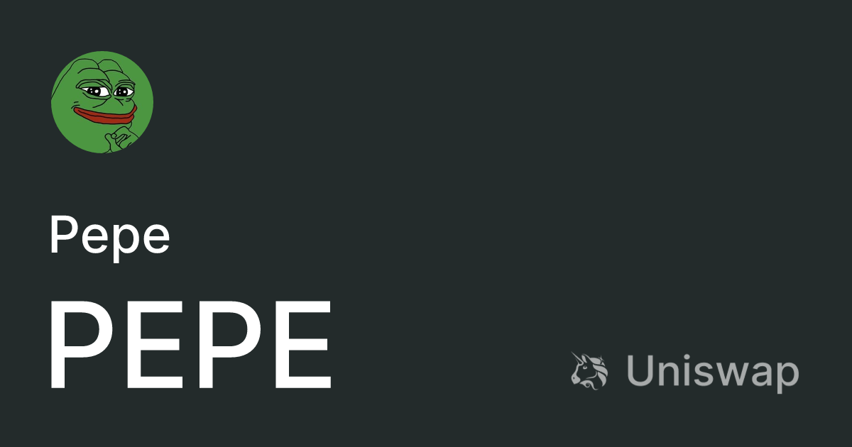 Pepe (PEPE): Buy and sell on Uniswap